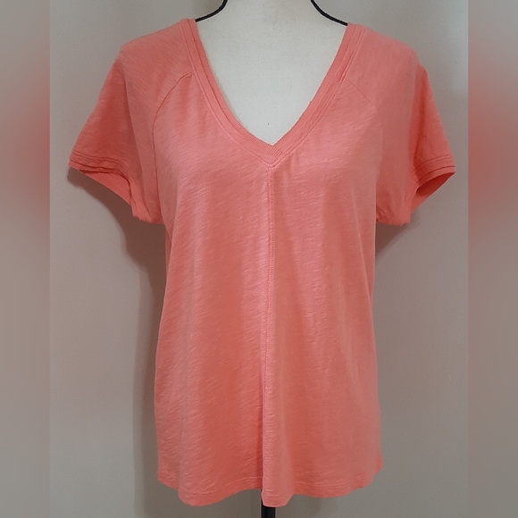 *FINAL SALE* NWT Bobi Double V-Neck Tee - Picture 2 of 7